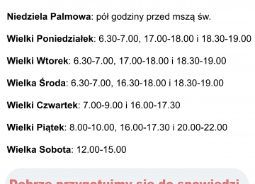 Spowiedź przedświąteczna na Mnisztwie